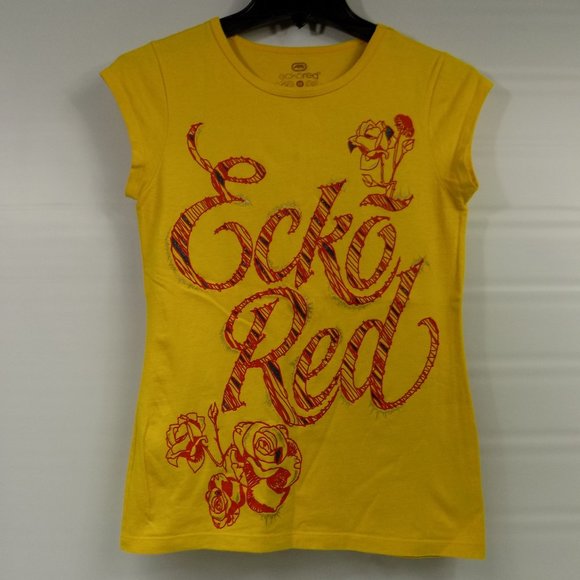 Ecko Unlimited Tops - Ecko Red Ladies Embellished T-Shirt Size Medium